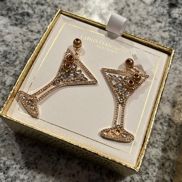 Christian Siriano Jewelry Christian Siriano Crystal Encrusted Dirty